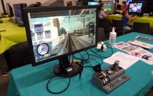 OctoGônes 11, le jeu de simulation ferroviaire Densha de Go! au pôle jeux vidéo.
