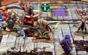 Reaper Bones x Dungeons & Dragons, Orc Sniper, Sinessa Hellborn Sorceress.