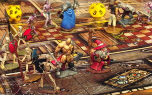 Goldar et Khael affrontent les guerriers squelette.
