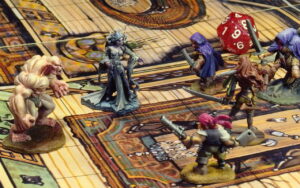 Gruff Grimecleaver et Finaela contre le golem d'argile et Shaeress