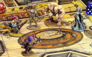 Gruff Grimecleaver et Finaela contre le golem d'argile et Shaeress